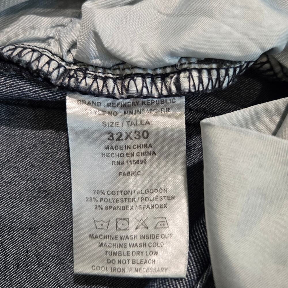 Refinery Republic Jeans Men's 32x30 Straight Leg Medium Wash - Picture 12 of 12